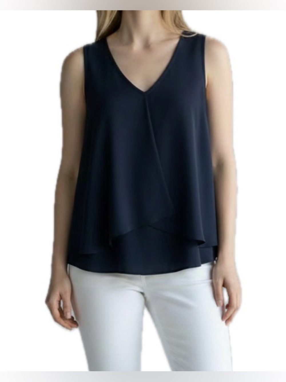 EAM Navy Blouse. Size S.